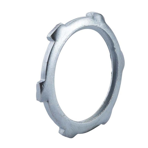 Halex Conduit Locknut, 1/2 in, Steel, Zinc 26190 Zoro